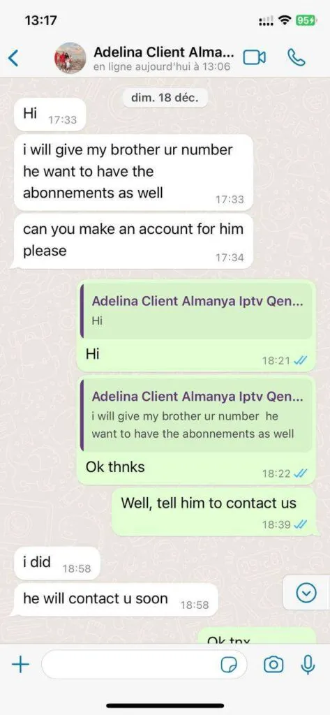 evestv satisfied customer WhatsApp feedback